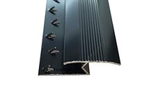 Exclusive Range - Carpet to Tile/Flooring/Wood/Laminate Transition Threshold Strip - Metal Plate Strip Door Bar Z Edge - Black Colour