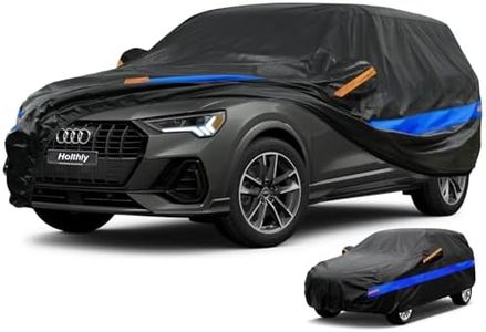 Holthly Bâche Voiture SUV Extérieur, Housse Protection Voiture 100% Étanche Anti UV Soleil, Bâche pour 4x4 Renault Duster Kadjar Austral, Peugeot 3008,Audi Q3, BMW X1 etc.YM+