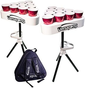 Portable Beer Pong Table/Tailgate Game with Backpack Carry Case and Balls