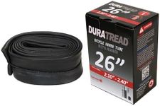 DURATREAD 26" Heavy Duty Bike Tubes 26" x2.1/2.4" AV32mm Schrader Valve 26" Bicycle Inner Tubes Compatible with 26x2.1, 26x2.125, 26x2.25, 26x2.3, 26x2.4 Bike Tire Tubes. Pack of One