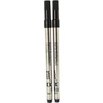 Montblanc Rollerball Refills (M) Mystery Black 105158 – Refill Cartridge with a Medium Nib for Rollerball Pens – 2 x Black Pen Refills