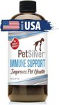 PetSilver Immune Support - Patented Chelated Silver Formula - Promotes Respiratory Health in Cats & Dogs - Sinus & Cough Treatment - All-Natural Nebulizer Solution - Easy to Use - 16 fl oz