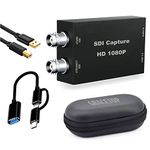 SDI Capture Card with Loopout, 1080P SDI to USB 3.0 Video Capture Card, SDI to USB Capture Card for Game Streaming Video Recording for Windows, Linux, OS