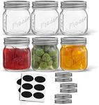 JoyJolt 8 Oz Mason Jars With Lids, 