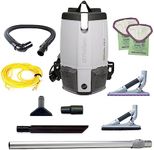 ProTeam ProVac FS 6 Commercial Backpack Vacuum with ProBlade Hard Surface and Carpet Tool Kit, 6 qt.