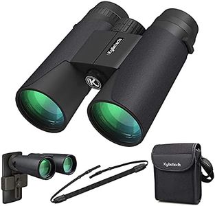 Kylietech 12X42 10x42 Binoculars for Adults with Universal Phone Adapter, HD Waterproof Fogproof Compact Binoculars for Bird Watching, Hunting, Hiking, Sports, and Concerts with BAK4 Prism FMC Lens