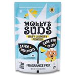 Molly's Suds Baby Laundry Detergent Powder | Removes Formula, Poop & Spit-Up Stains | Extra Gentle for Newborns (Unscented - 120 Loads)