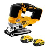 DeWalt DCS334N 18V Brushless Top Handle Jigsaw with 2 x 5.0Ah DCB184 Battery