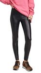 Commando Faux Leather Croc Leggings-Small-Black