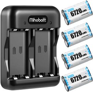 Mihobatt 4 x 6720mWh Rechargeable Battery Packs with Charger for Xbox One & Xbox Series X|S Controllers, Charging Station for Xbox One/One S/X & Elite Controllers