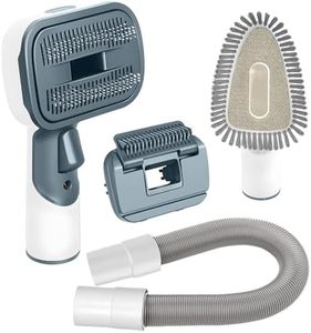 Dhnvcud 3 en 1 Brosse Aspirateur Chien et Chat, Brosse pour Chat avec 3 Outils de Toilettage pour Dyson V7 V8 V10 V11 V12 V15 Gen5 Aspirateur, Brosse pour Chien avec Tuyaux de 32 mm et 35 mm