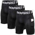 Mens Running Compression Shorts wit