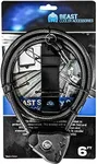 Cable Lock and Bracket in One! Compatible with Yeti & RTIC Coolers - Designed for Medium to Large Sized Yeti & Rtic Coolers (Does Not Fit Roadie) and Other Outdoor Equipment Such As Your Bike or Kayak