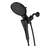 Moen 220C3BL Verso Eight-Function 7" Diameter Spray Head Standard with Handshower, Matte Black