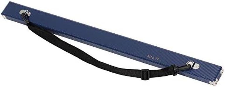 MI&VI High-Density Bow Case for (1) Single Violin/Viola/Cello Bow with Adjustable Shoulder Strap in Blue - By MIVI Music (Blue)