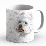 power gift WESTIE (B) Coffee Mug or Tea Mug with Dog and Cat Design Your Prebrother Animal - Perfect for Animal Lovers Ceramic Mug