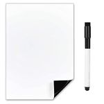 TMS A5 Magnetic Whiteboard for Fridge | Mini Whiteboard & Memo Board with Dry Wipe Pen for Notes or Reminders | use as Small Notice Board, Weekly Meal Planner or to Do List