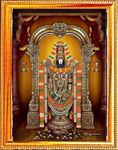 Suninow God Tirupati balaji photo with frame (33 x 24 cm) (tirupati balaji 1)