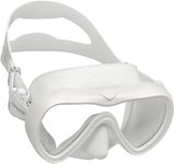 Cressi A1, White/White, Clear lens