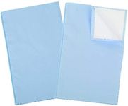 SEVENWELL 2pcs Jewelry Polishing Cleaning Cloth Large 10'' x 12'' for Sterling Silver Jewelry Gold, Diamond, Platinum, Precious Stones, Coins (Blue)