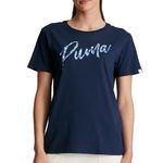 PUMA Women's Live in T-Shirt (Available in Plus Size), Club Navy, Medium