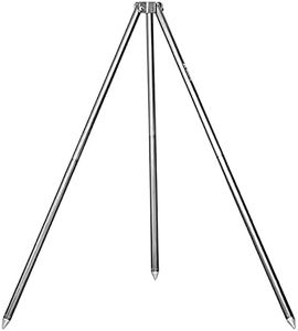 JasCherry Trípode para Cocinar al Aire Libre, Trípode para Barbacoa, Parrillas para Acampar con Cadena y Gancho, para Cocinar, Secar la Ropa, Asar a la Parrilla (sin Olla Colgante)