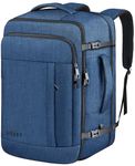 Carry On Backpack, Extra Large 50L Travel Backpack for Men & Women, Expandable Backpack For Airplanes, 17 Inch Laptop Backpack, Luggage Backpack 40L Daypack Lightweight Business Weekender Bag, Blue