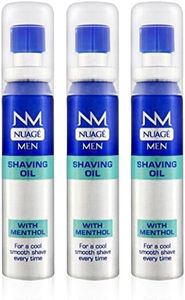 Nuage MEN Shaving Oil Menthol Pre Shave with Pump 20ml (3 Pack)