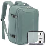 Xkdoai for Ryanair Cabin Bags 40x30x20, Travel Backpack with TSA Approved Clear Bag, Travel Bag Womens Underseat Anti Theft Carry-ons Hand Luggage Bag Airline Approved Casual Daypack