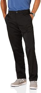 Amazon Essentials Pantalón de Golf Elástico de Ajuste Clásico (Disponible en Talla Grandes y Largos Especiales) Hombre, Negro, 38W / 32L