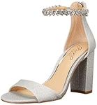 Badgley Mischka Women's Louise Heeled Sandal, Silver, 6.5 UK