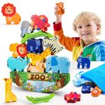 Toys for 2-6 Year Old Boys Girls,Topunny Animal Jigsaw Puzzles for Kids Toys Age 2 3 4 5 6 Montessori Toys Wooden Toys for Toddler for 2-6 Year Old Girls