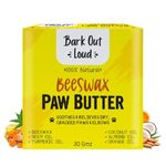 Bark Out Loud by Vivaldis -Natural Beeswax Paw Butter - Moisturizer Infused with Natural Oils for Dogs & Cats - Soothes & Reliefs Dry Cracked, Paws & Elbows – 30gms
