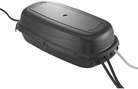 D-Line Outdoor Waterproof Cable Tidy Box, Black