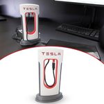 Tesla Desktop Supercharger Replica Charging Station Accessories - USB-C Compatible for Android and iPhone - Includes USB-C Cable - Made in USA for Tesla Enthusiasts - Preassembled - Gift - Made in USA