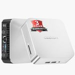 GEEKOM [2026 High-Performance A7 Mini PC Windows 11 Pro, with AMD Ryzen 5 7545U(Up to 4.9GHz) 16GB DDR5 RAM & 500GB SSD, Quad Display/WIFI 6E/BT5.2/Dual HDMI for Video Editing/Graphic Design/Gaming