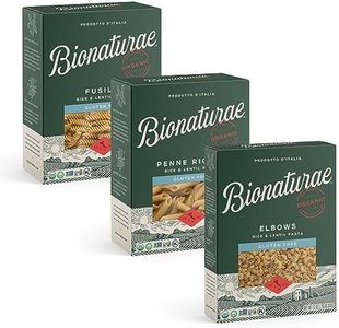 Bionaturae Gluten-Free Pasta Variety Pack (Elbow, Fusilli, Penne) - Gluten Free Pasta Organic, Rice & Lentil Pasta, Kosher Certified, High Protein, Non-GMO, Crafted in Italy - 12 Oz, 1 of Each, 3 Pack