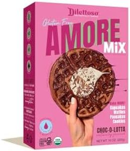 Dilettoso's Organic Gluten-Free Oat Flour Baking Mix | Chocolate | Pancakes, Waffles, Cupcakes, Brownies, and Cookies | 10oz AMORE Mix (1 Box)