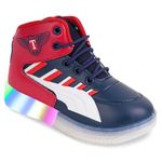 Neska Moda 2-2.5 Years Boys & GirlsCotton LED Shoes- (Red,Navy)-BT2884