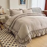 AIKASY Taupe Comforters Queen Size 