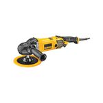 DEWALT Buffer/Polisher, Variable Speed, Soft Start, 7-Inch/9-Inch (DWP849X) , Yellow