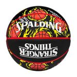 Spalding - Stranger Things Fireball - Basketball Ball - Size 7 - Basketball - Certified Ball - Material Rubber - Outdoor - Indoor (7, Red Fireball)