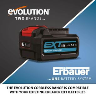 Evolution 18V Cordless Circular Saw – R165CCS-Li