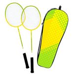 Accessotech Badminton Set 2 Player Racket, Shuttlecocks & Carry Case Bag