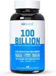 GOBIOTIX 100 Billion - Probiotics and Prebiotics Supplement Pills - Digestive Enzymes and Prebiotic Fiber Blend - 100 Billion CFU - Organic Fruit and Greens Blend - Vegan, Non GMO - 30 Capsules