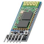 AZDelivery HC-05 Integrated Wireless Serial Bluetooth RF Transceiver Pass-Through RS232 Communication Port Module HC05 6 Pin Master-Slave Extender Plate compatible with Arduino Including E-Book!