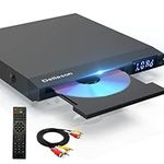 DVD Player, DVD Players for TV, All Region Free Compact DVD Player, Microphone Jack, AV Output & USB Input, PAL/NTSC Auto-Switch System, AV Connect with RCA Cable and Remote Control