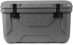Arctic Zone Titan Deep Freeze 55Q Premium Ice Chest Roto Cooler with Microban Antimicrobial Protection, Gray