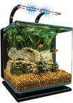 Marineland Contour 3 aquarium Kit 3 Gallons, Rounded Glass Corners, Includes LED Lighting