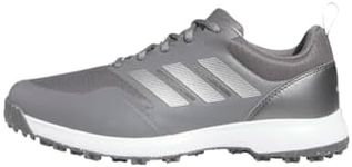 adidas Men's Tech Response SL 3.0 Wide Golf Shoes, Grey Four/Silver Metallic/Solar Gold, 9.5 UK